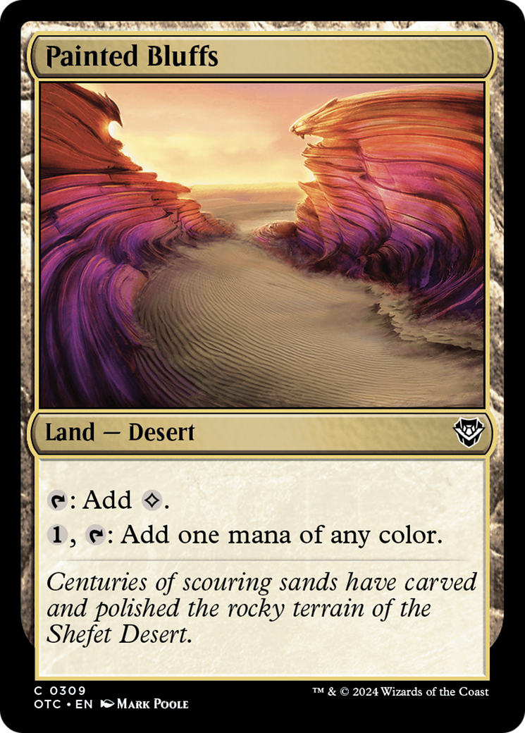 Image of Painted Bluffs (OTC-309) - Outlaws of Thunder Junction Commander