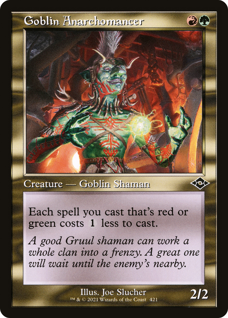 Image of Goblin Anarchomancer (Retro Frame) (MH2-421) - Modern Horizons 2 Etched Foil