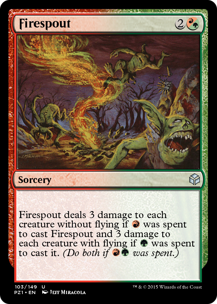 Image of Firespout (PZ1-103) - Legendary Cube Prize Pack