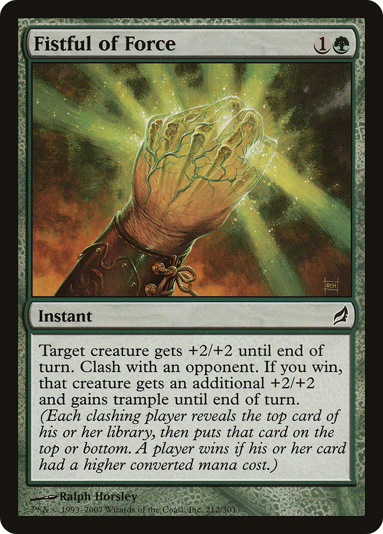 Image of Fistful of Force (LRW-212) - Lorwyn Foil