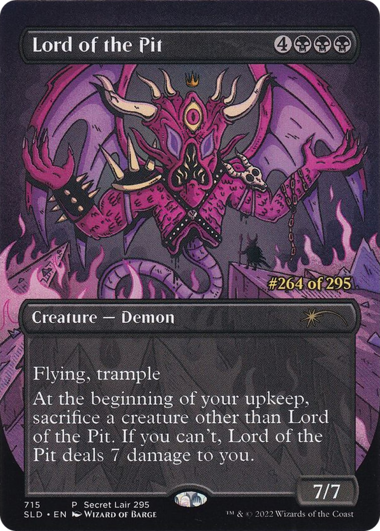 Image of Lord of the Pit (Serial Numbered) (SLD-715) - Secret Lair Drop (Borderless)
