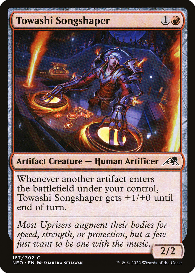 Image of Towashi Songshaper (NEO-167) - Kamigawa: Neon Dynasty Foil