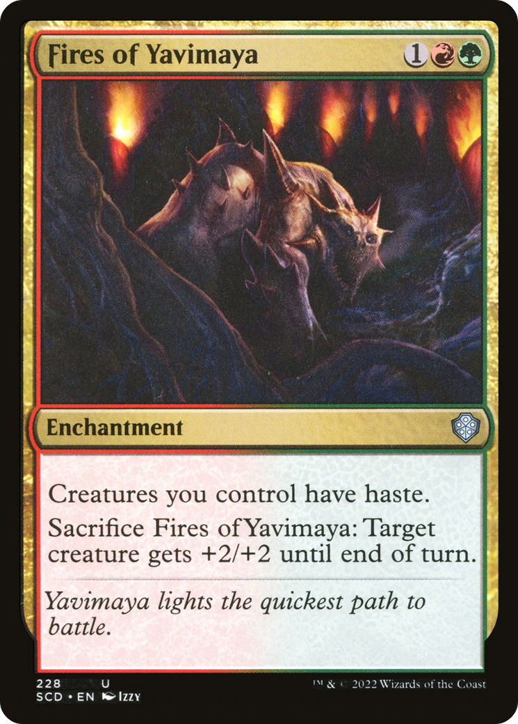 Image of Fires of Yavimaya (SCD-228) - Starter Commander Decks