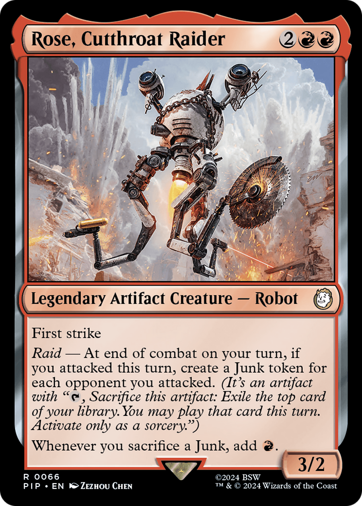 Image of Rose, Cutthroat Raider (PIP-066) - Fallout Foil
