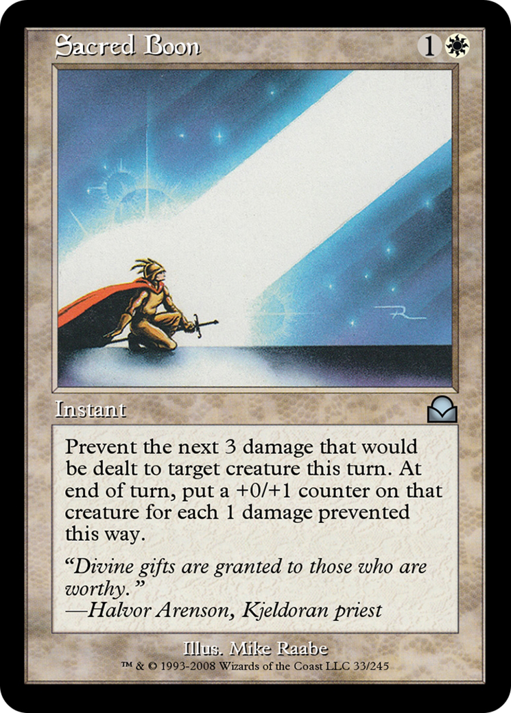 Image of Sacred Boon (ME2-033) - Masters Edition II Foil