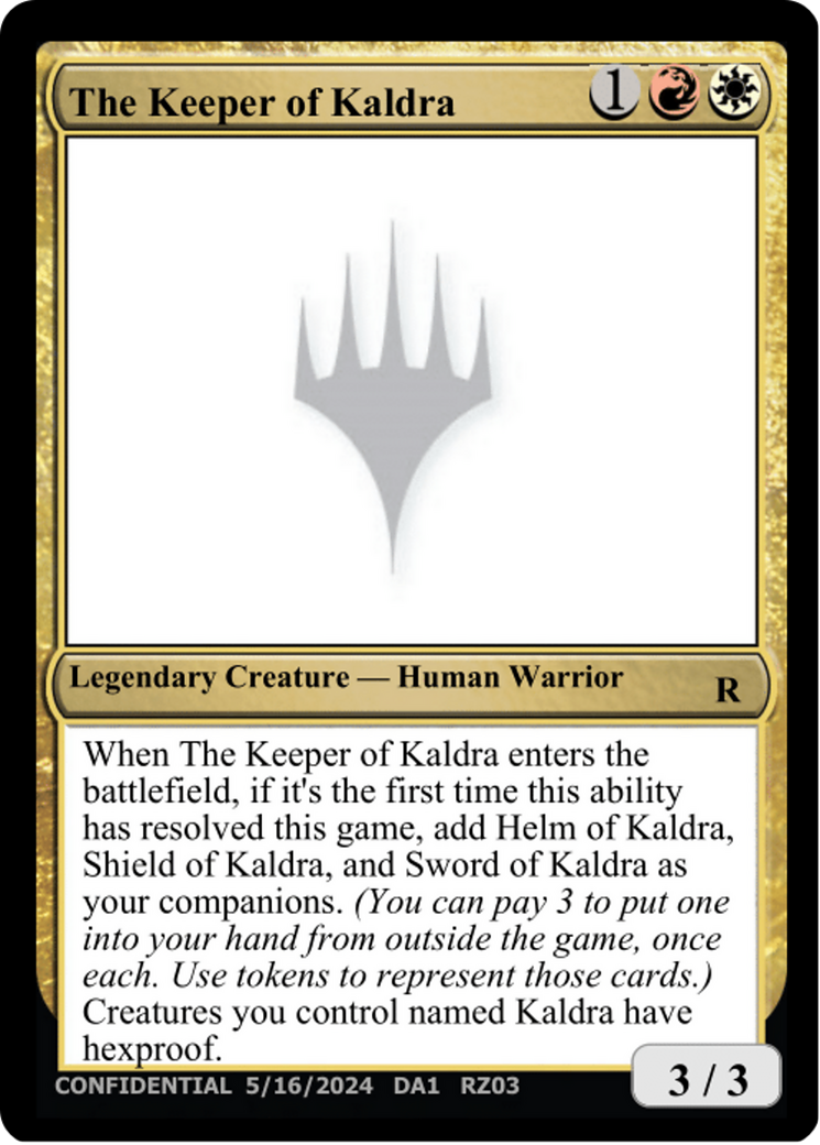 Image of The Keeper of Kaldra (UNK-RZ03C) - Unknown Event
