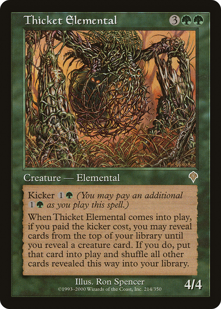 Image of Thicket Elemental (INV-214) - Invasion Foil
