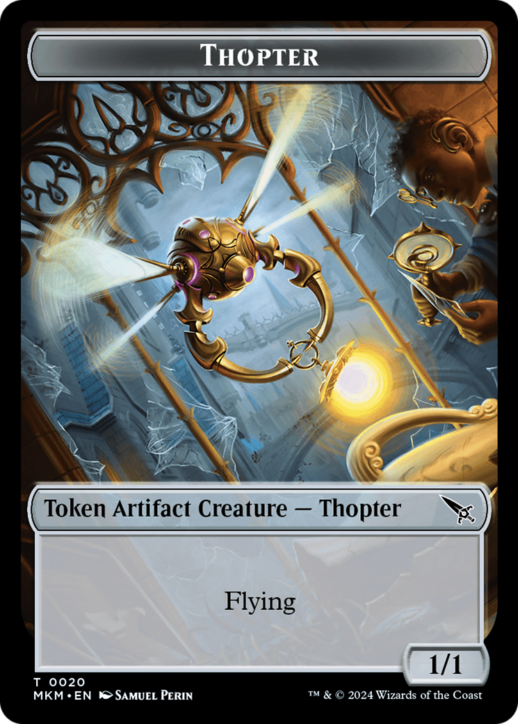 Image of Thopter (TMKM-020) - Murders at Karlov Manor Tokens Foil
