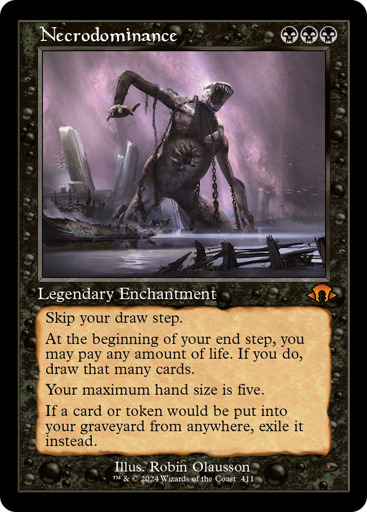 Image of Necrodominance (Retro Frame) (MH3-411) - Modern Horizons 3 Foil