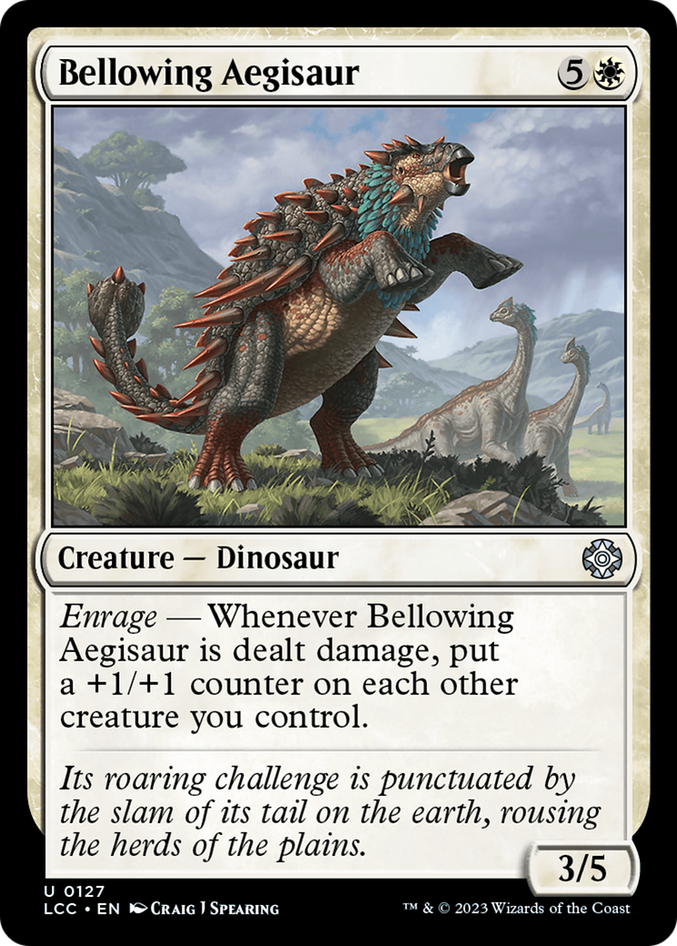 Image of Bellowing Aegisaur (LCC-127) - The Lost Caverns of Ixalan Commander