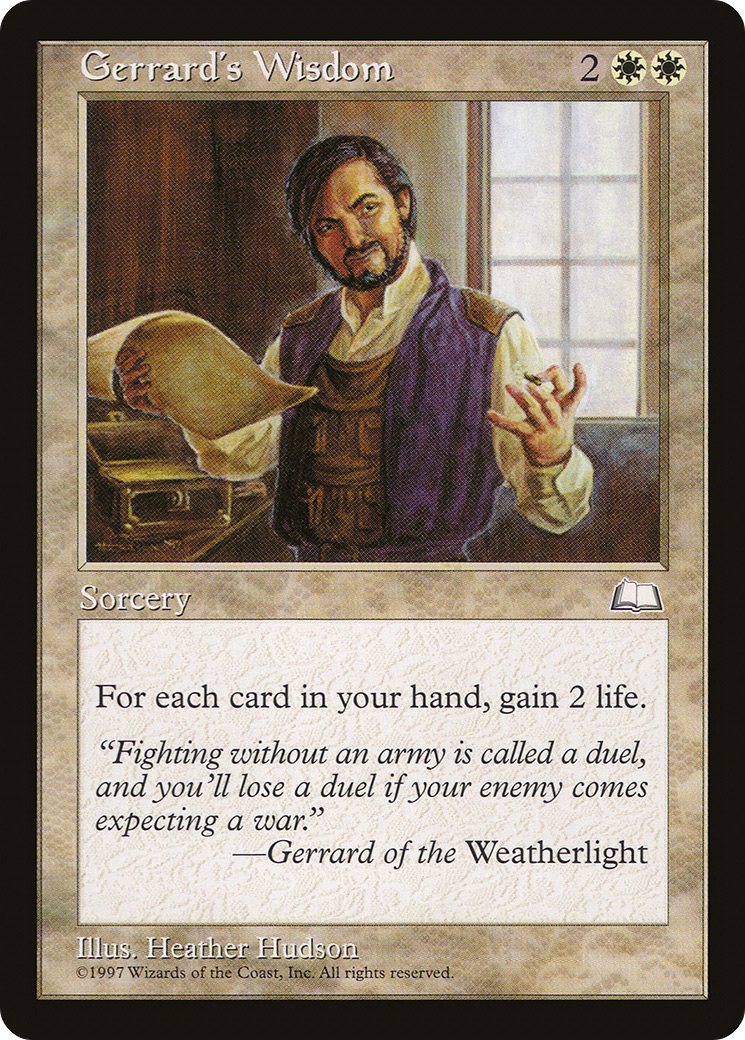 Image of Gerrard's Wisdom (WTH-) - Weatherlight