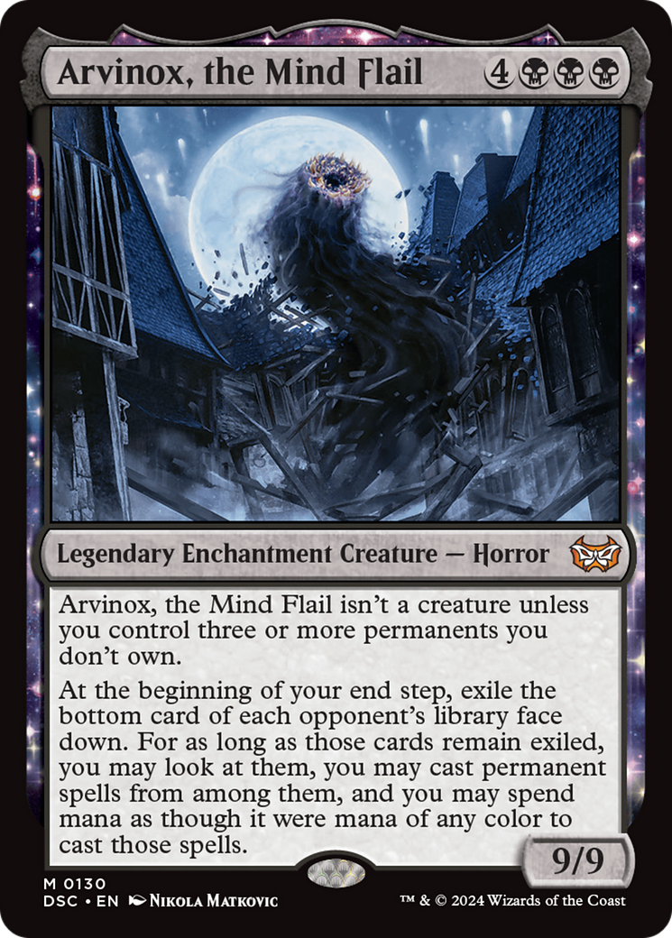 Image of Arvinox, the Mind Flail (DSC-130) - Duskmourn: House of Horror Commander: (enchantment)