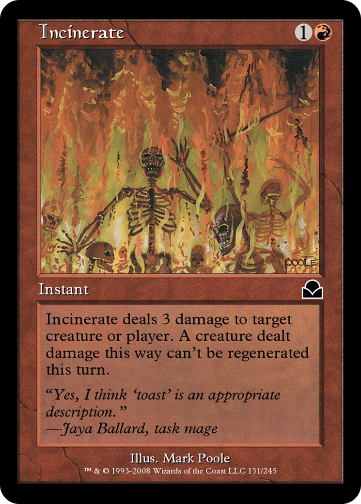 Image of Incinerate (ME2-131) - Masters Edition II Foil