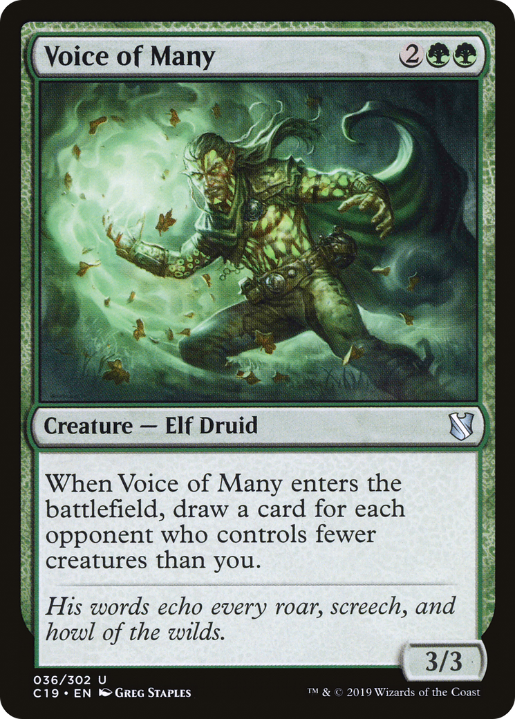 Image of Voice of Many (C19-036) - Commander 2019