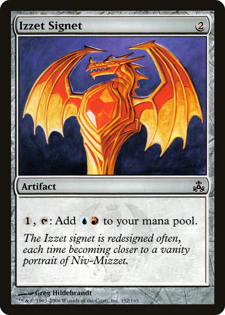 Image of Izzet Signet (GPT-152) - Guildpact Foil