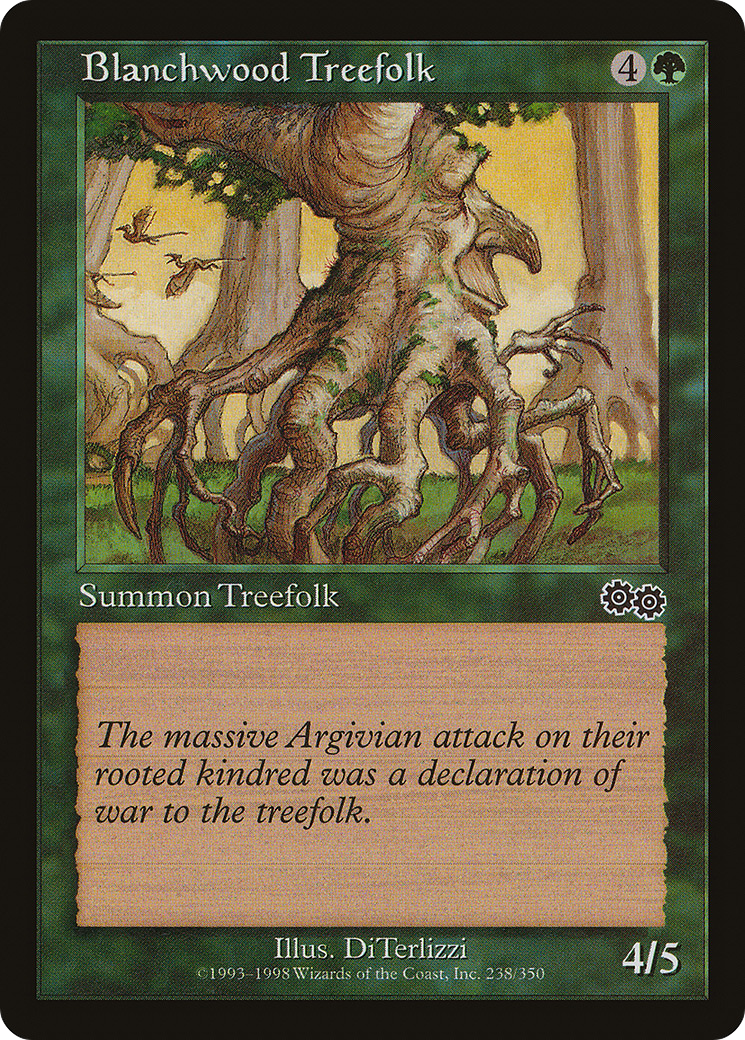 Image of Blanchwood Treefolk (USG-238) - Urza's Saga