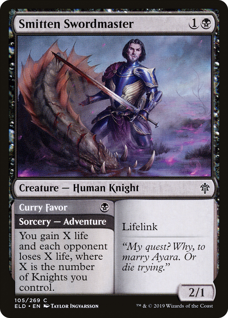 Image of Smitten Swordmaster (ELD-105) - Throne of Eldraine