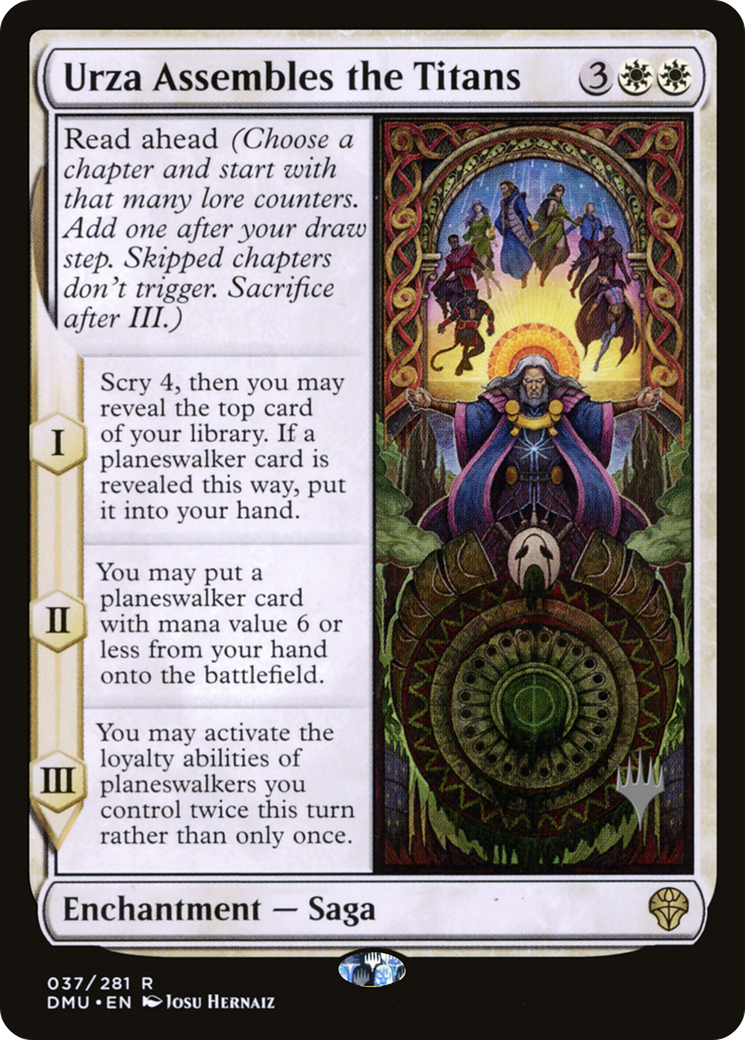 Image of Urza Assembles the Titans (PPDMU-037) - Dominaria United Promos Foil