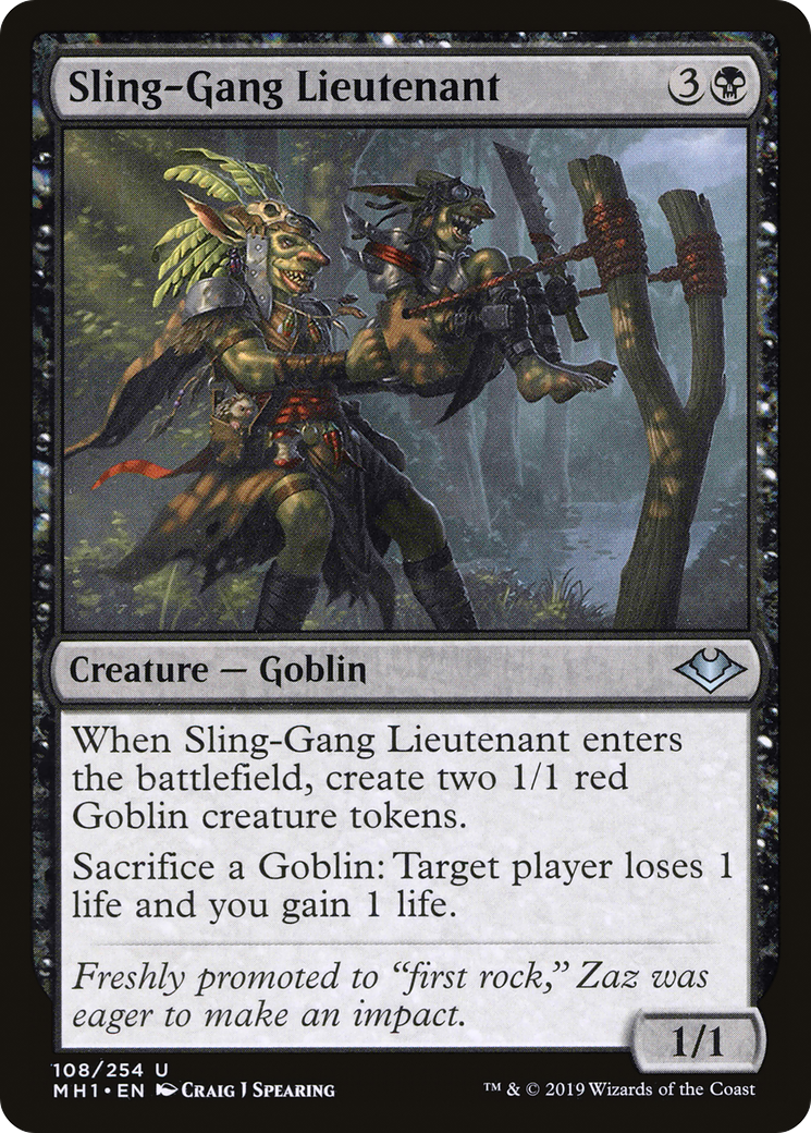 Image of Sling-Gang Lieutenant (MH1-108) - Modern Horizons Foil