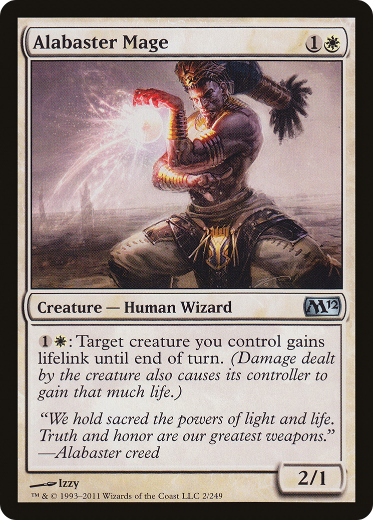 Image of Alabaster Mage (M12-002) - Magic 2012 Foil