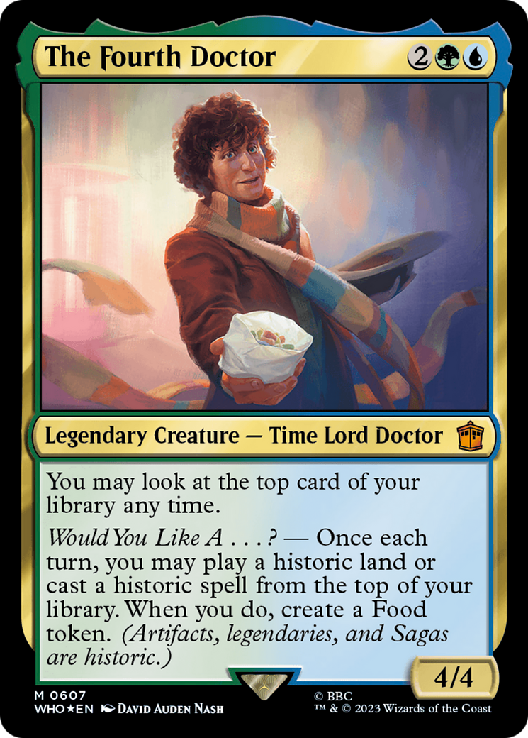 Image of The Fourth Doctor (Surge Foil) (WHO-607) - Doctor Who Foil