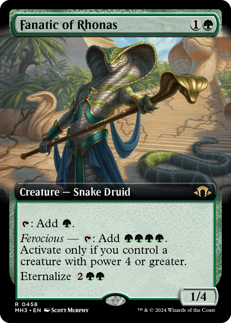 Image of Fanatic of Rhonas (Extended Art) (MH3-458) - Modern Horizons 3: (Extended Art)
