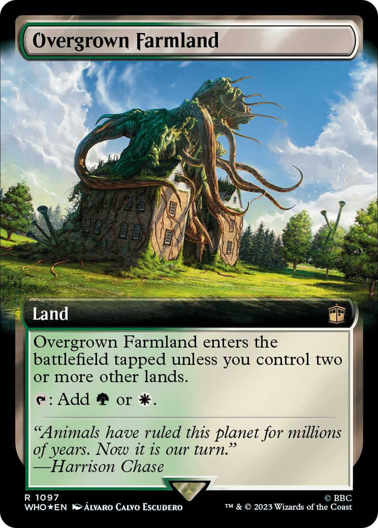 Image of Overgrown Farmland (Extended Art) (Surge Foil) (WHO-1097) - Doctor Who: (Extended Art) Foil