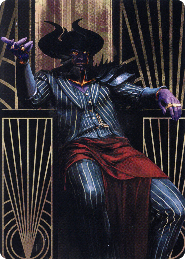 Image of Ob Nixilis, the Adversary // Ob Nixilis, the Adversary (ASNC-071) - New Capenna Art Series (Borderless) Foil