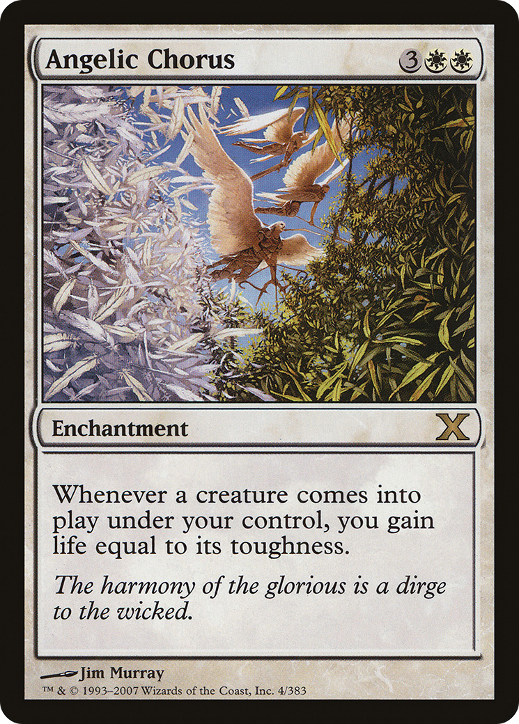 Image of Angelic Chorus (10E-004) - Tenth Edition Foil