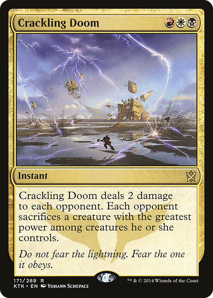 Image of Crackling Doom (KTK-171) - Khans of Tarkir