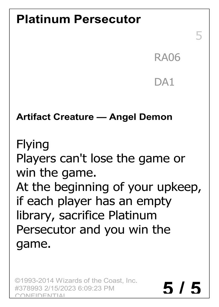 Image of Platinum Persecutor (UNK-RA06A) - Unknown Event