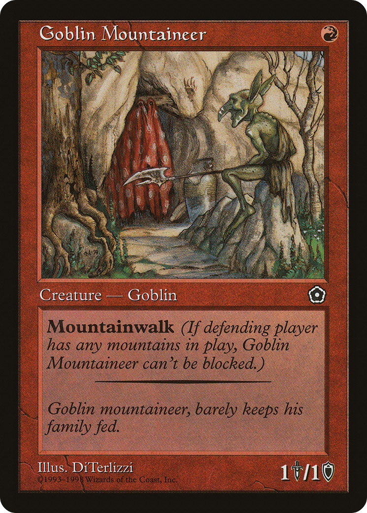 Image of Goblin Mountaineer (P02-101) - Portal Second Age