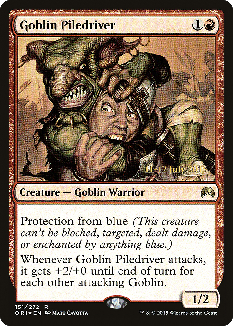 Image of Goblin Piledriver (PRE-151) - Magic Origins Promos Foil
