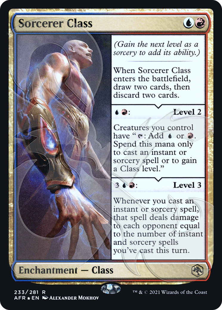Image of Sorcerer Class (AFR&-233) - Adventures in the Forgotten Realms Promos Foil