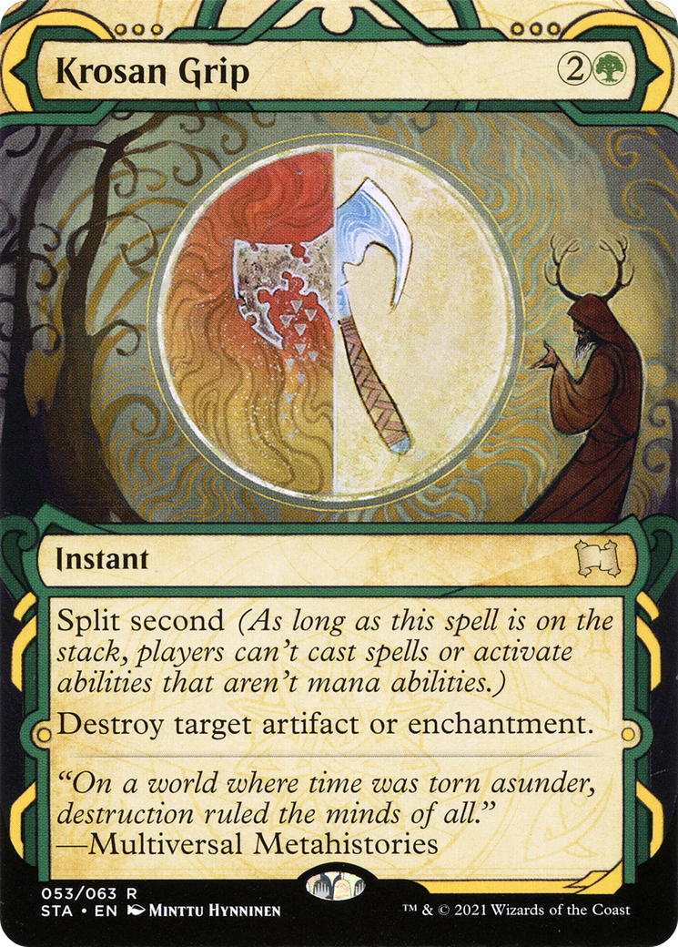 Image of Krosan Grip (STA-053) - Strixhaven Mystical Archive: (Showcase) (Borderless)