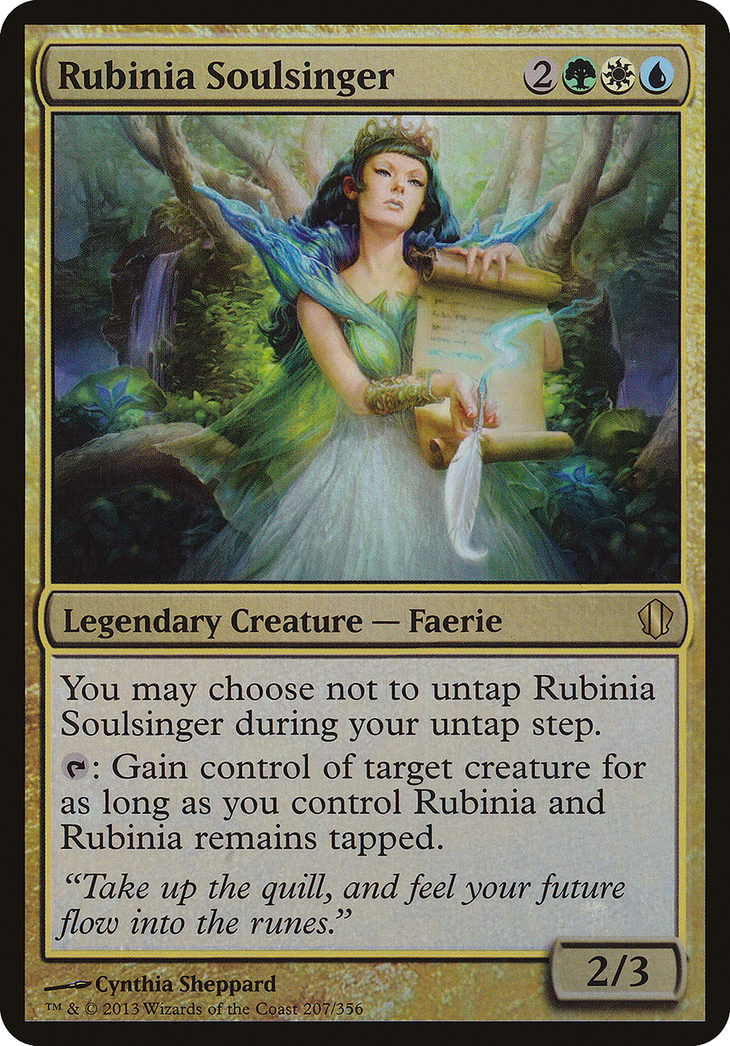 Image of Rubinia Soulsinger (Commander 2013) (OVER-207) - Commander 2013 Oversized Foil