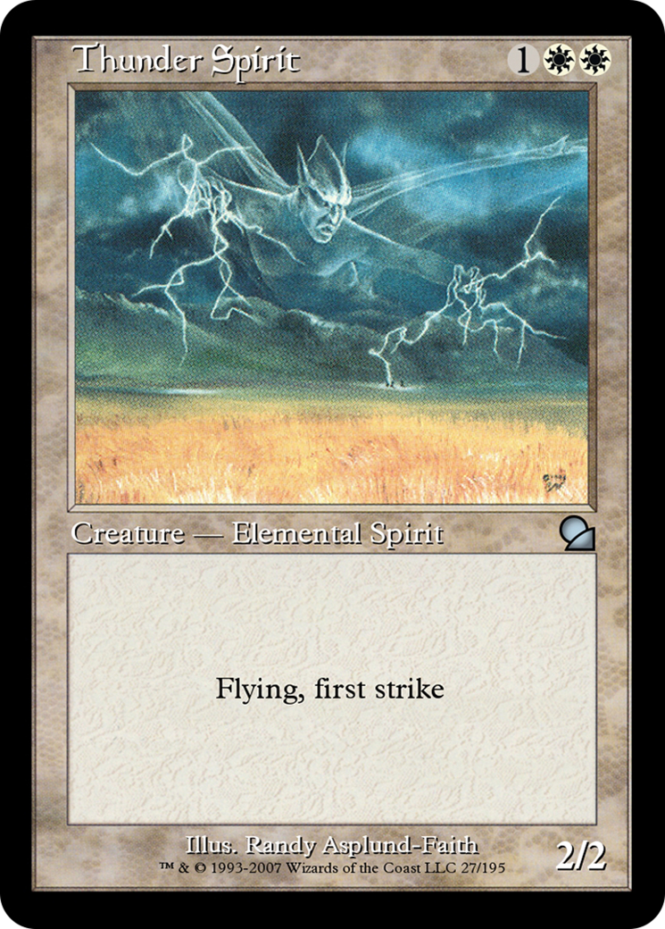 Image of Thunder Spirit (ME1-027) - Masters Edition Foil