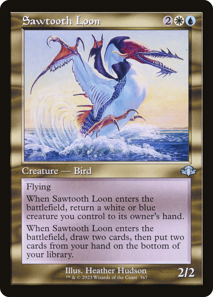 Image of Sawtooth Loon (Retro Frame) (DMR-367) - Dominaria Remastered Foil