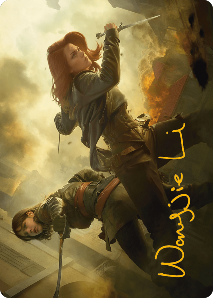 Image of Mary Read and Anne Bonny Art Card (Gold-Stamped Signature) (ASACR-007) - Assassin's Creed Art Series (Borderless)