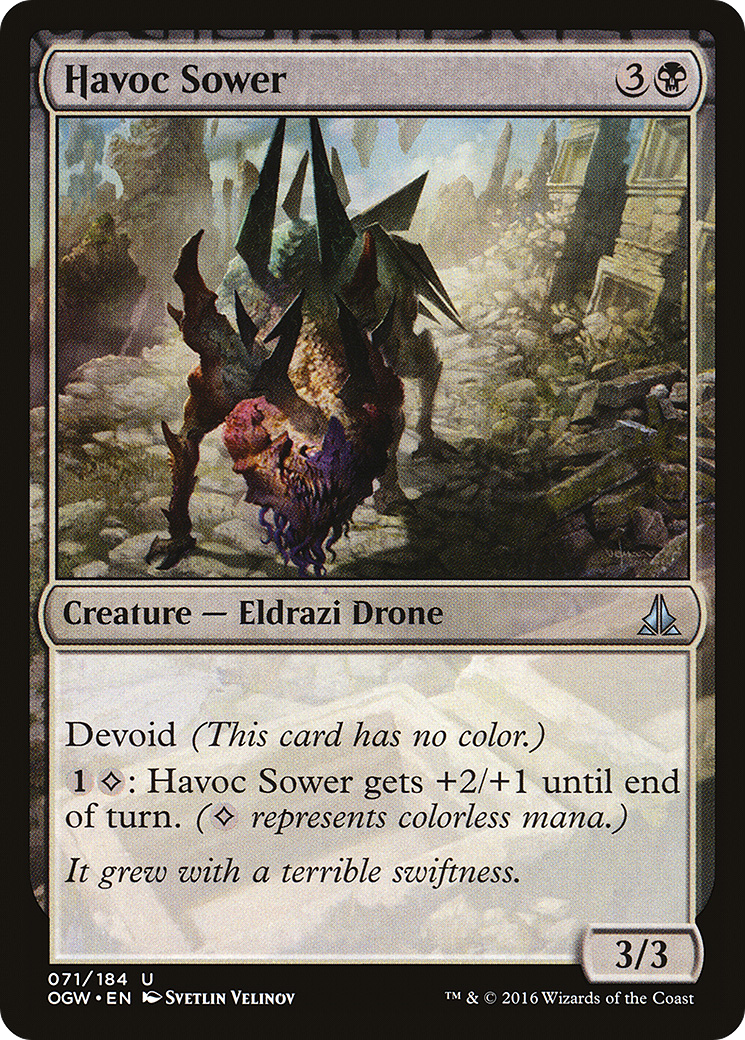 Image of Havoc Sower (OGW-071) - Oath of the Gatewatch: (devoid) Foil