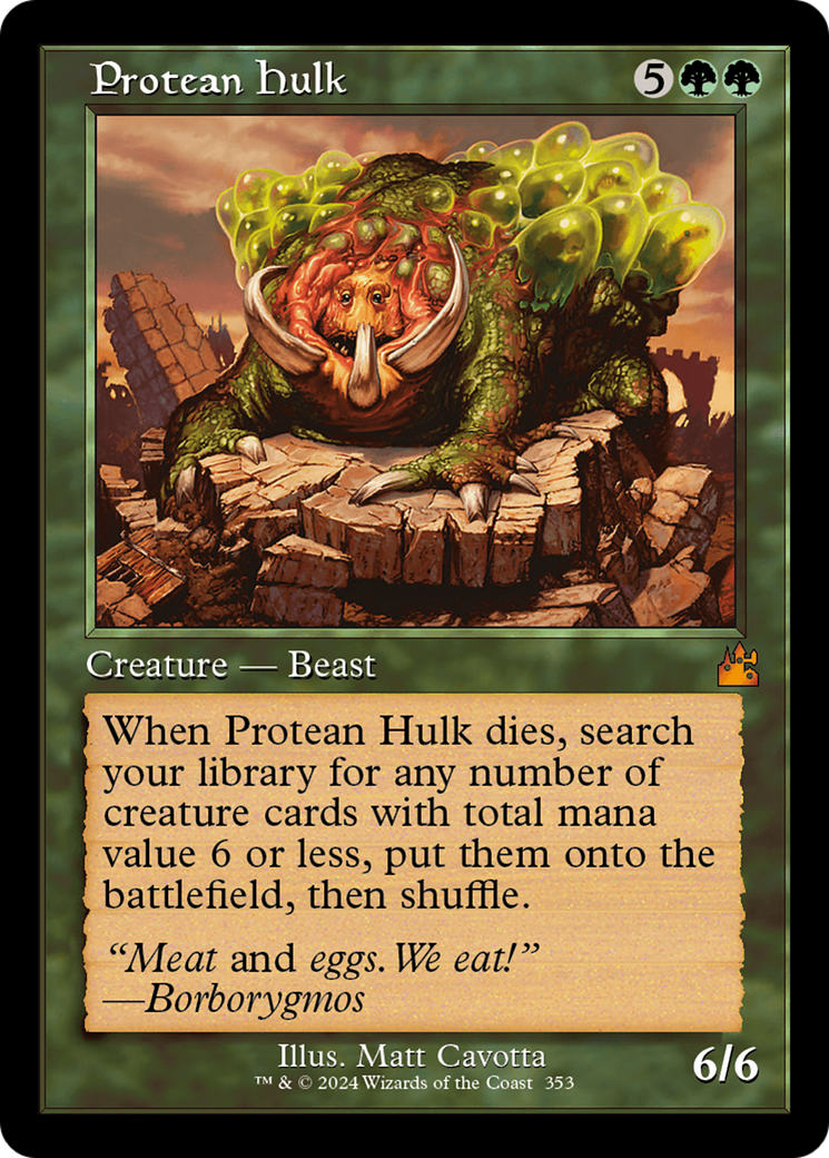 Image of Protean Hulk (Retro Frame) (RVR-353) - Ravnica Remastered Foil