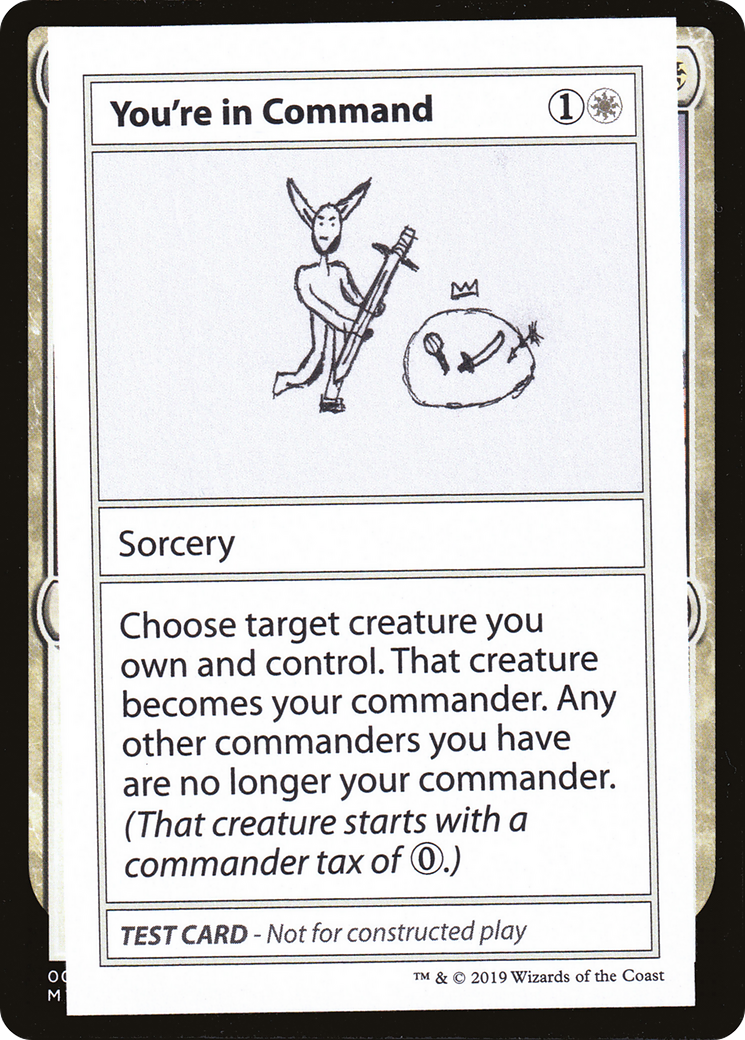 Image of You're In Command (No PW Symbol) (CMB1-) - Mystery Booster Playtest Cards 2021