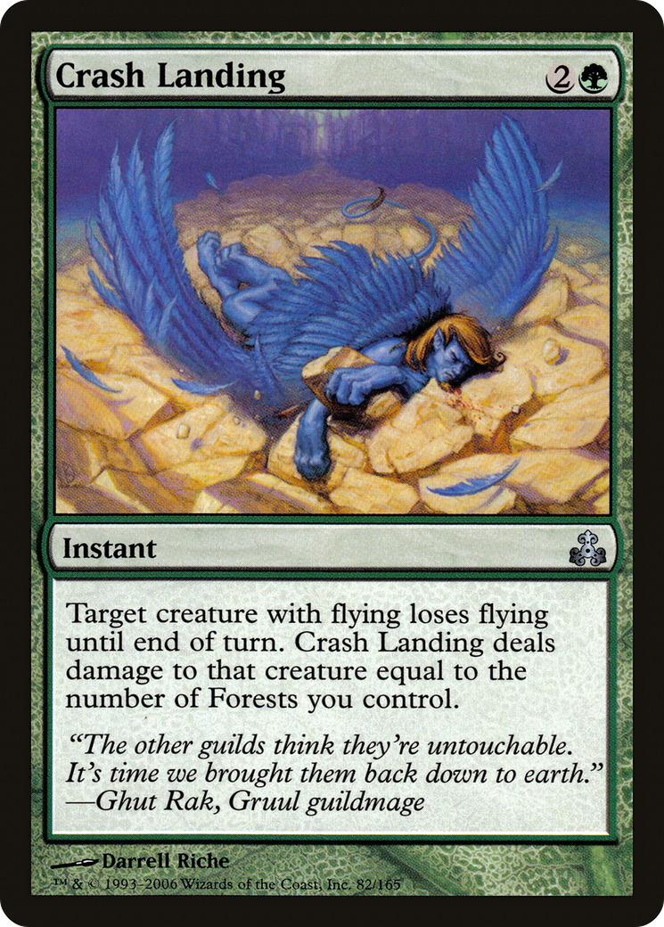 Image of Crash Landing (GPT-082) - Guildpact Foil