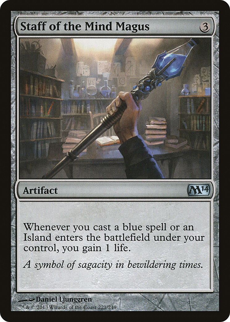 Image of Staff of the Mind Magus (M14-221) - Magic 2014 Foil