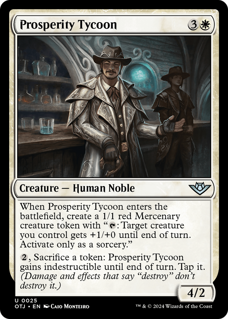 Image of Prosperity Tycoon (OTJ-025) - Outlaws of Thunder Junction Foil