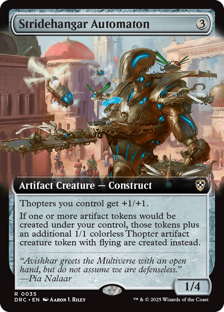 Image of Stridehangar Automaton (Extended Art) (DRC-035) - Commander: Aetherdrift: (Extended Art)