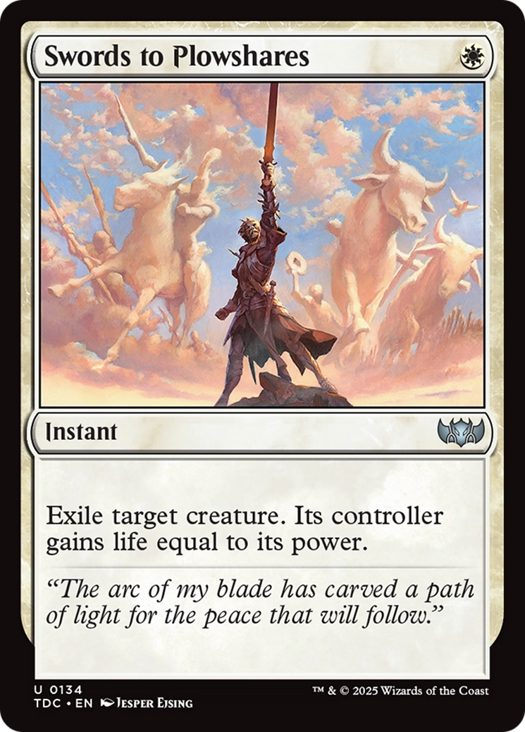 Image of Swords to Plowshares (TDC-134) - Commander: Tarkir: Dragonstorm