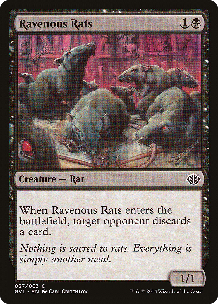 Image of Ravenous Rats (DD3-) - Duel Decks Anthology: Garruk vs. Liliana