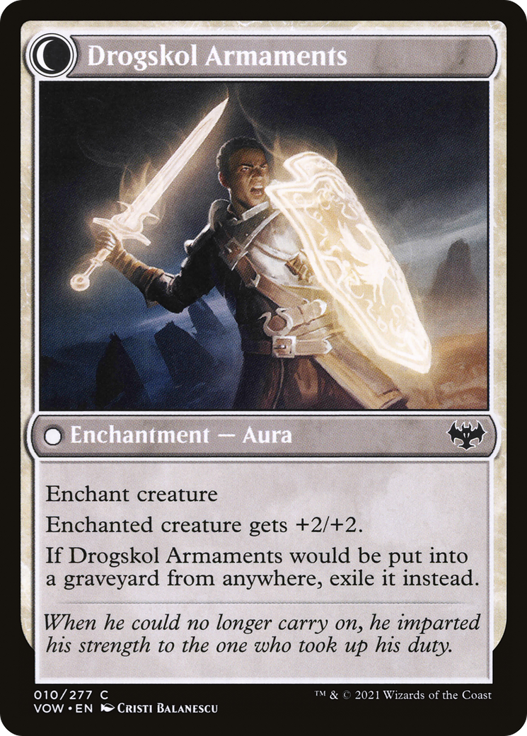 Image of Drogskol Infantry (VOW-010) - Innistrad: Crimson Vow: (Double Faced Transform)