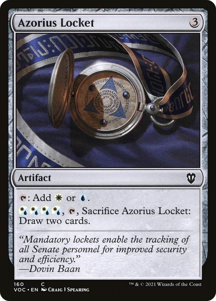 Image of Azorius Locket (VOC-160) - Crimson Vow Commander